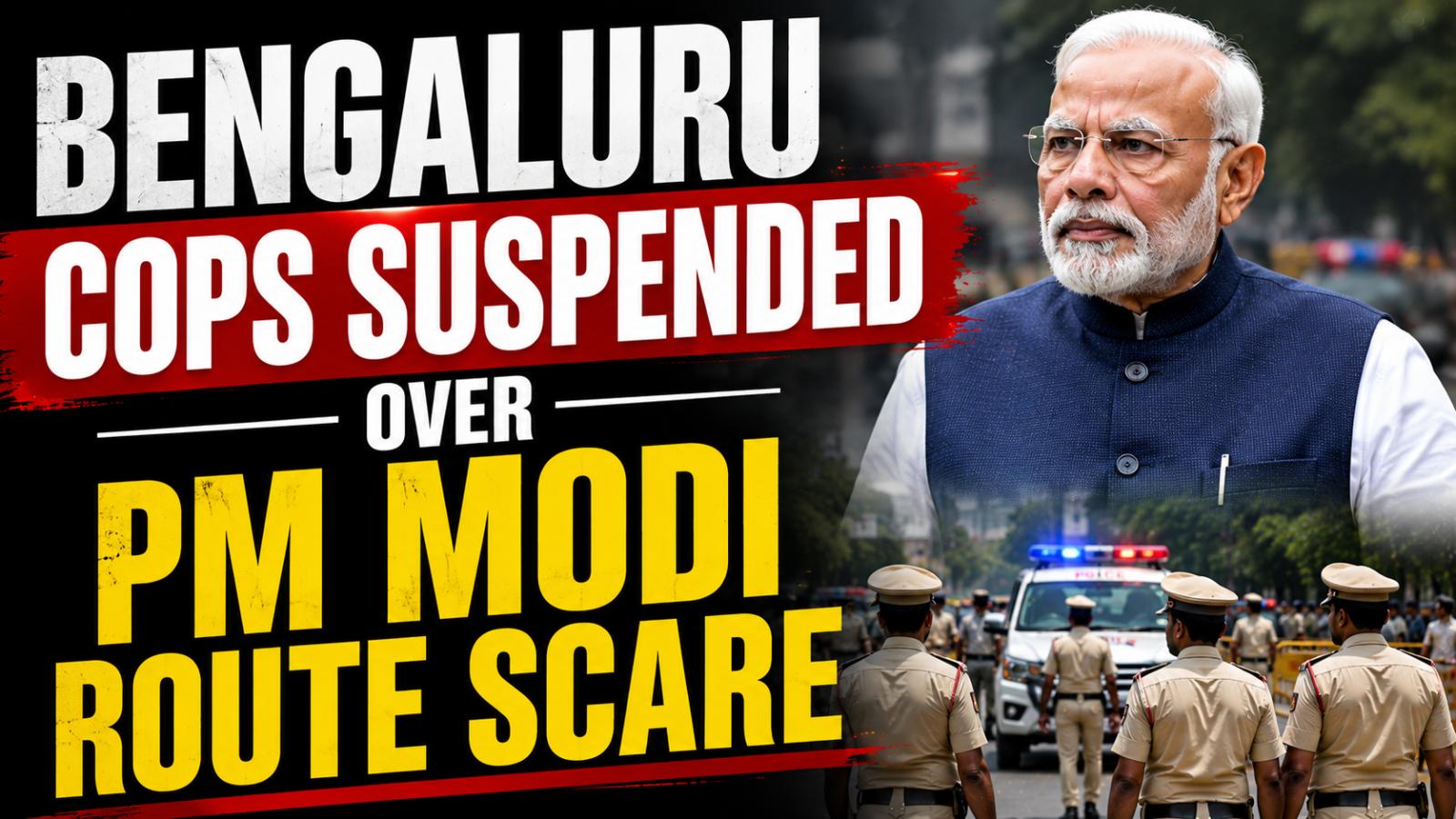 Bengaluru Cops Suspended After PM Modi Route Scare