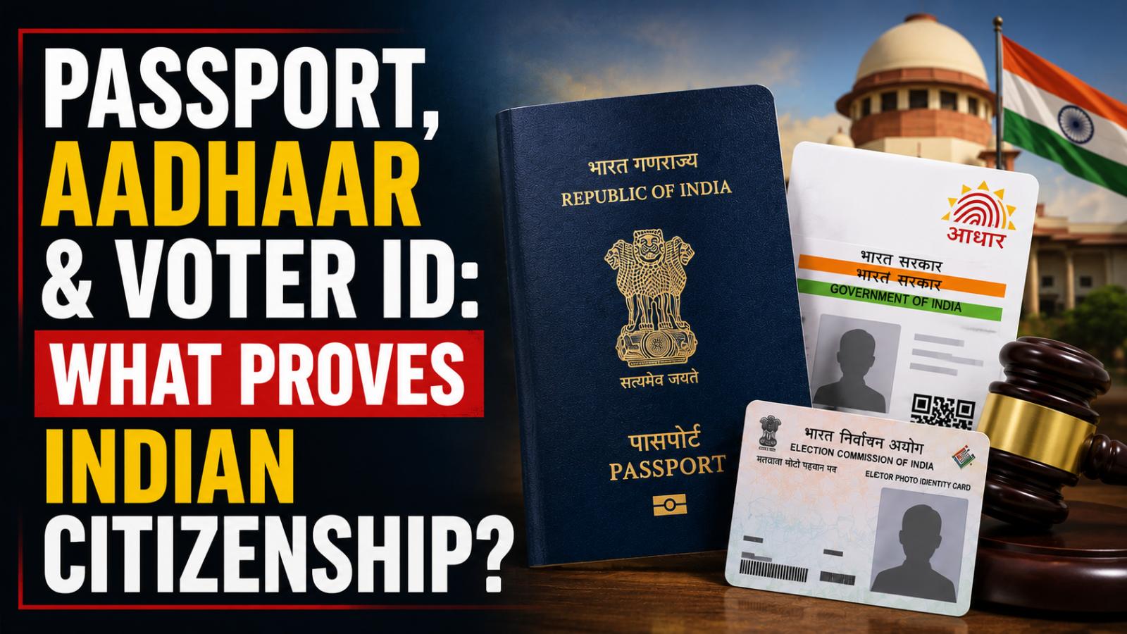 Indian Passport, Aadhaar Not Final Proof of Citizenship: What Counts?
