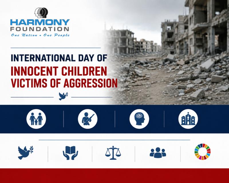 Protecting Children in Conflict Zones: Harmony Foundation Issues Global Call