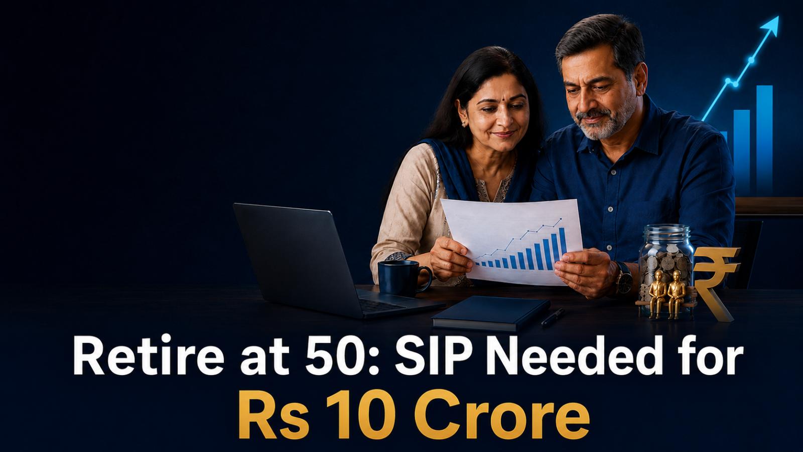 Retire at 50: Can a Rs 25,000 SIP build a Rs 10 crore corpus?