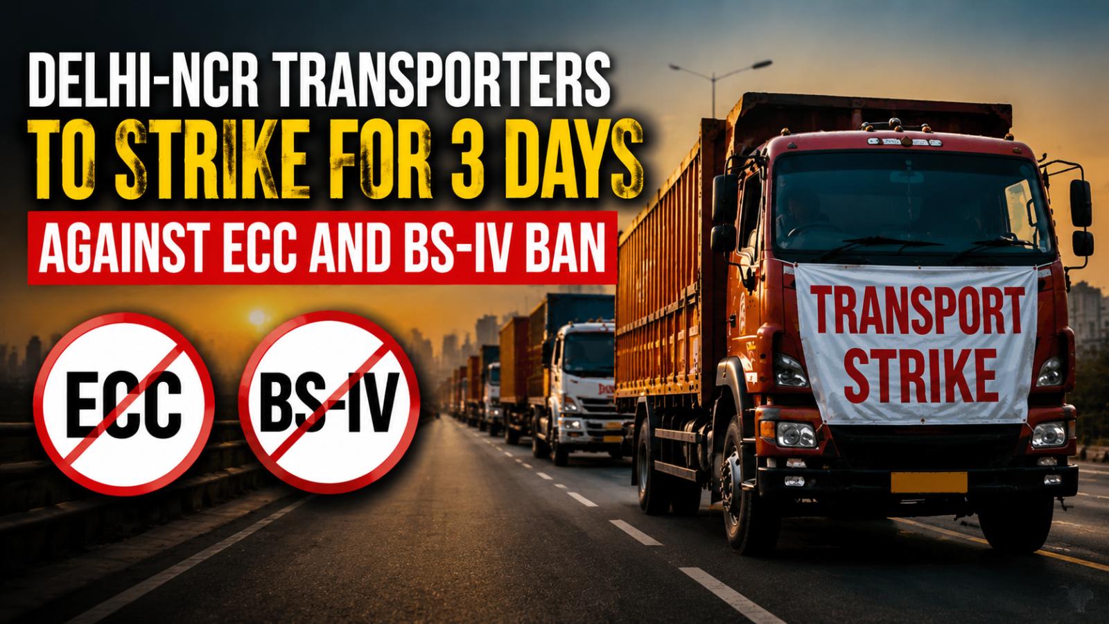 Delhi‑NCR Truckers Strike from May 21 Over EC Cess Rise and BS‑IV Ban