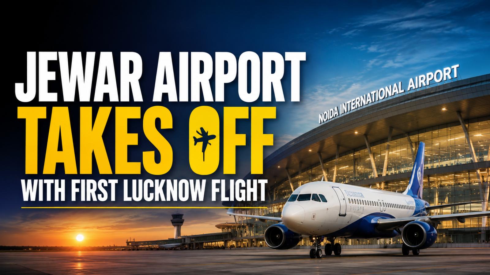Noida Airport Opens With First Commercial Flight From Lucknow