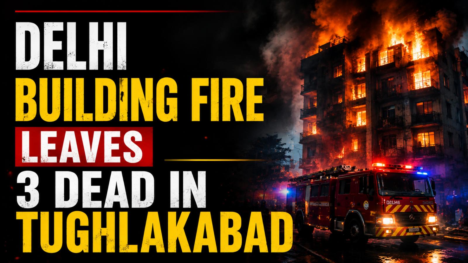 3 killed as fire breaks out in Delhi residential building