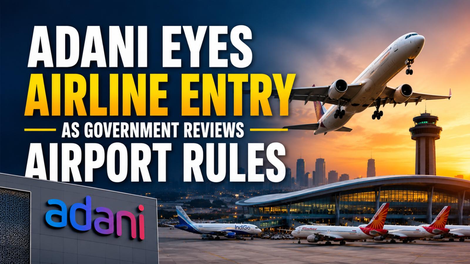 Adani Eyes Airline Entry as India Reviews Airport Ownership Rules