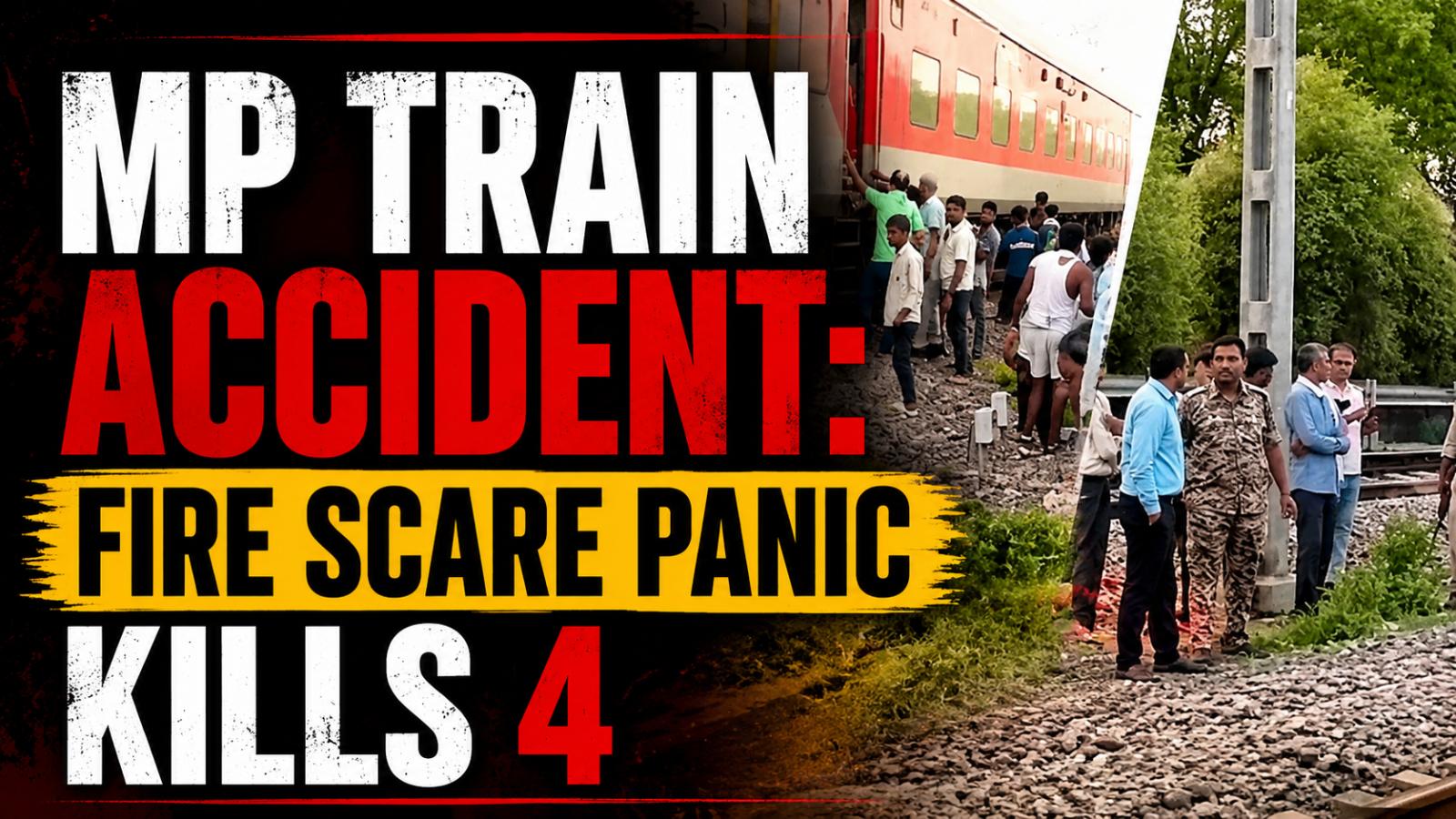 Panic On Tracks 4 Killed In Madhya Pradesh Train Tragedy