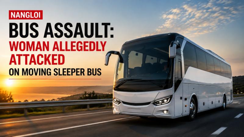 Outer Delhi Bus Crime: Woman Attacked on Sleeper Bus Near Nangloi