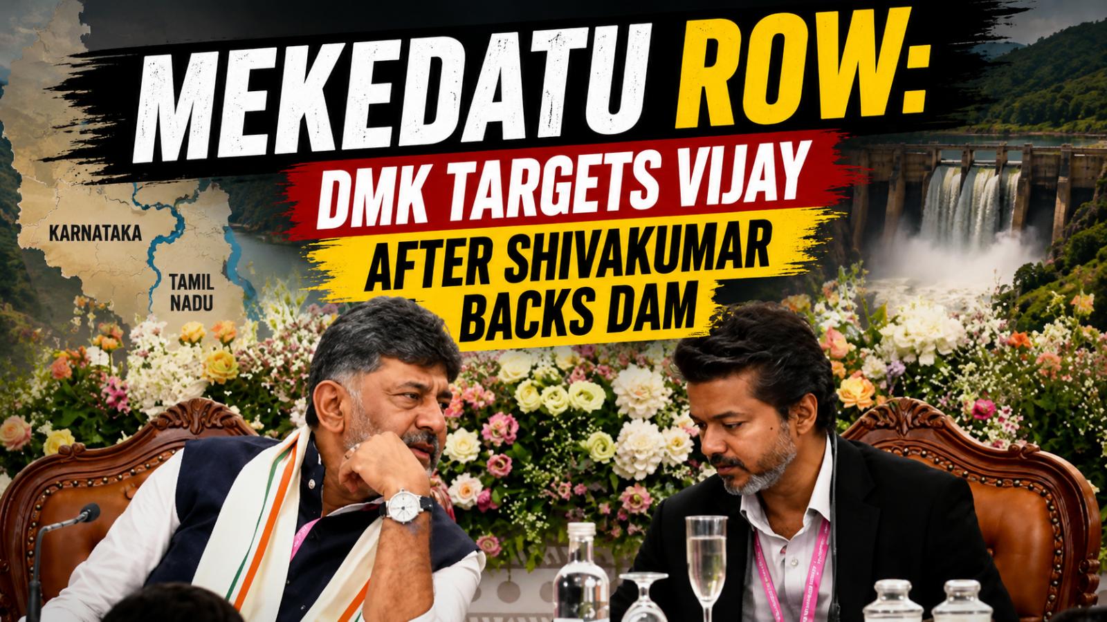 Mekedatu Row: DMK Targets Vijay After Shivakumar Backs Dam
