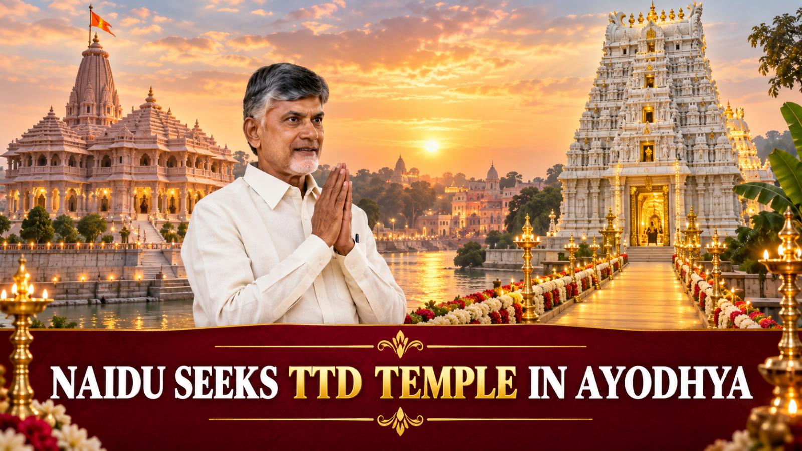 Chandrababu Naidu Seeks Land for TTD Temple in Ayodhya
