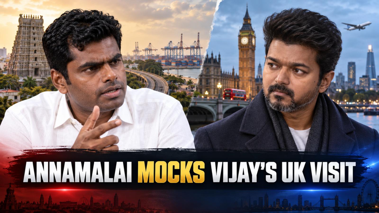 Annamalai Mocks Vijay’s UK Trip, Backs Local Investment