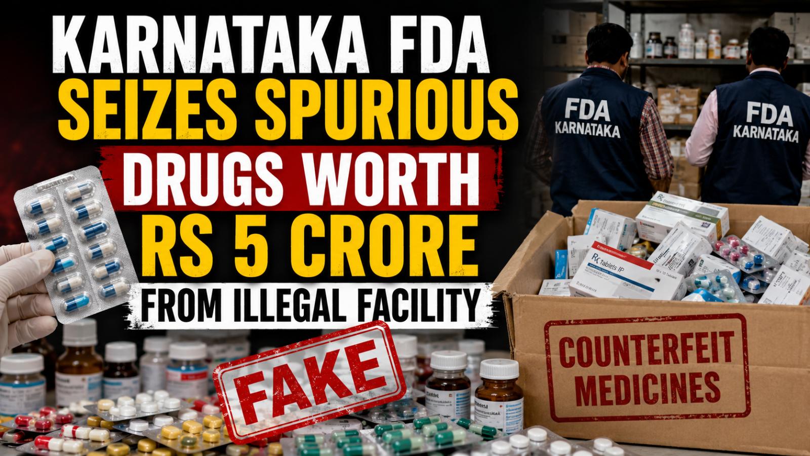 Karnataka FDA Seizes Spurious Drugs Worth Rs 5 Crore Near Bidadi