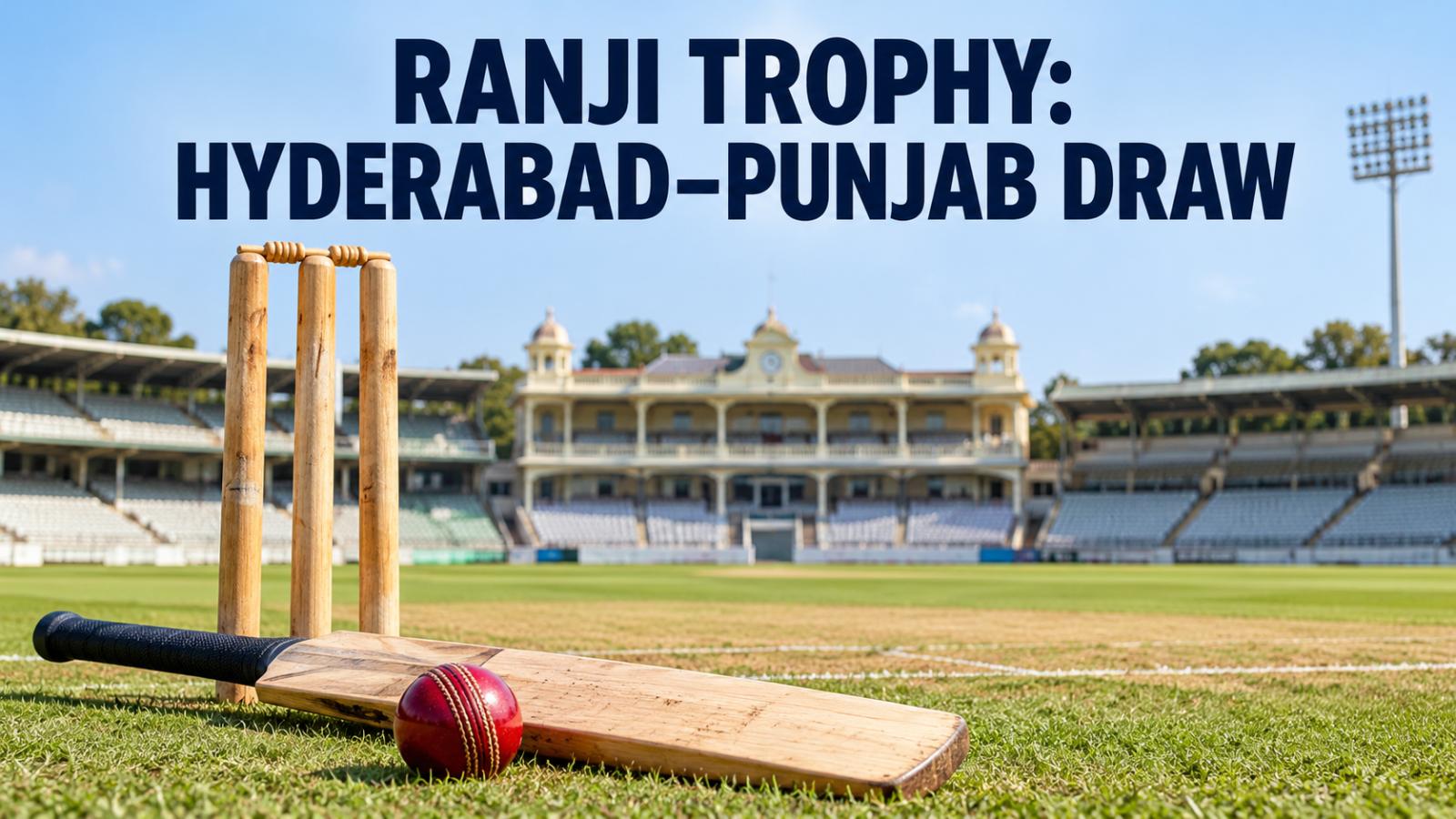 Ranji Trophy: Hyderabad Hold Punjab to Draw; Mumbai Win Big