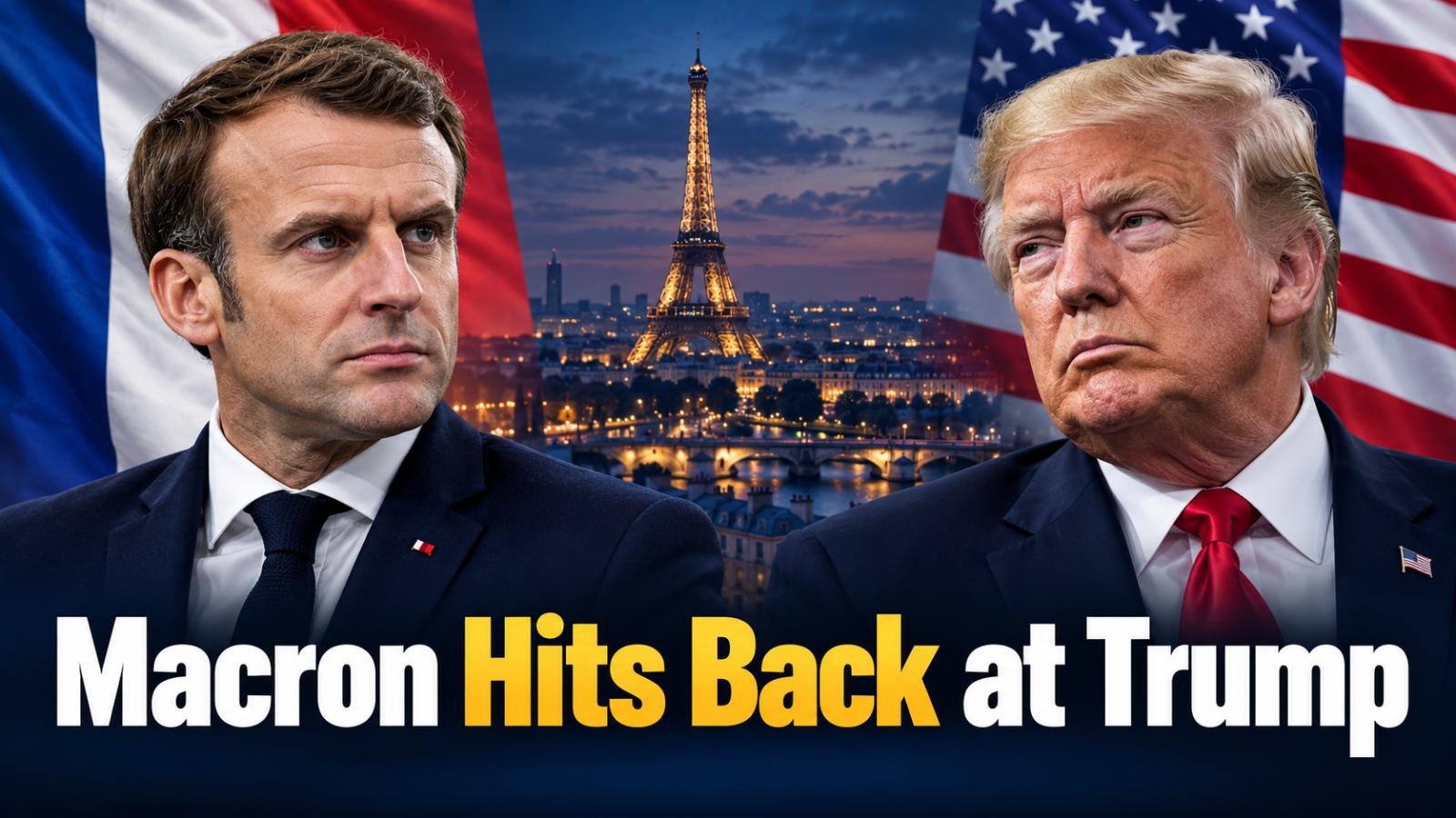 Macron Slams Trump’s France Unrest Comments as Stupid
