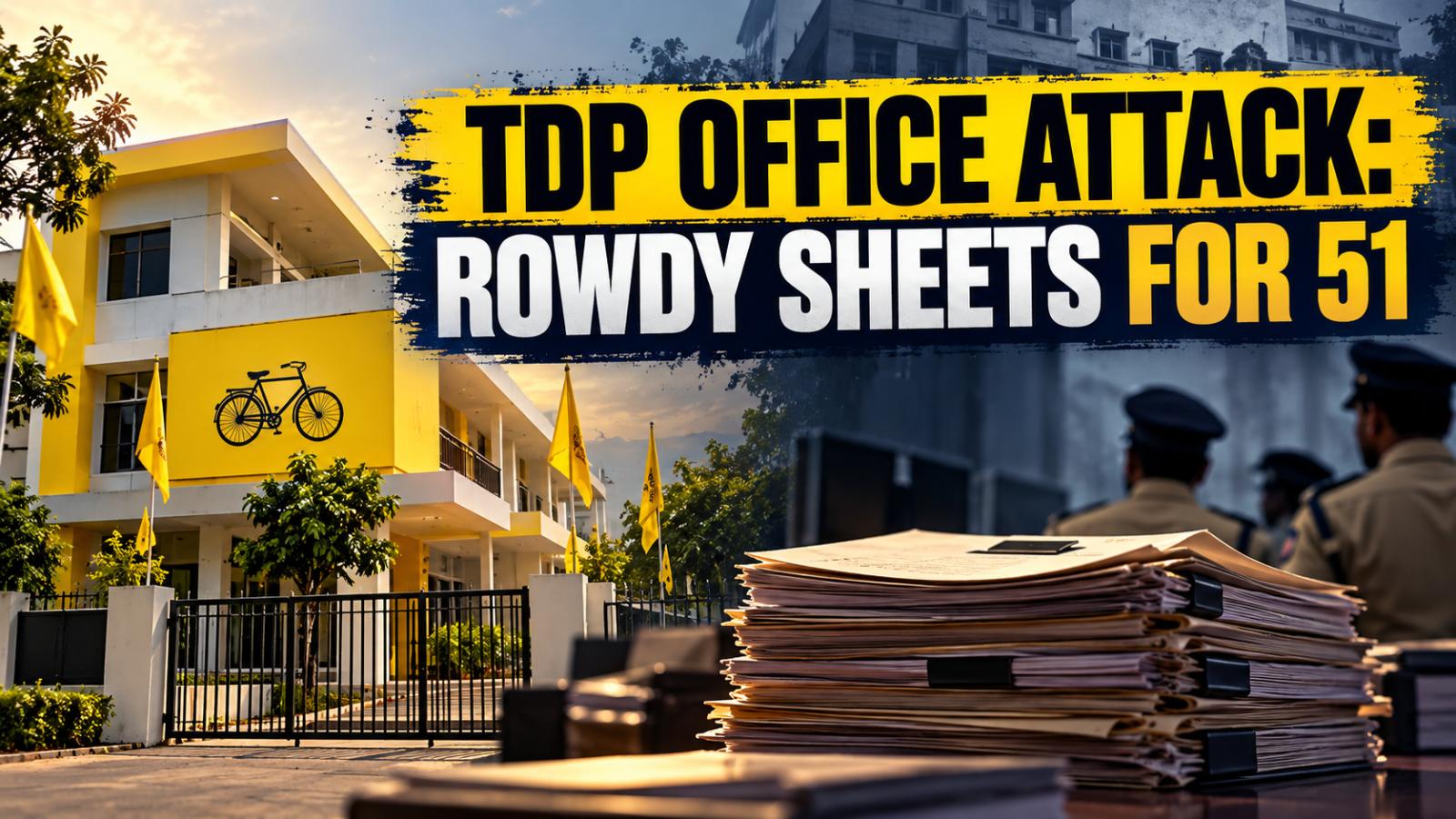 TDP Office Attack: Police Order Rowdy Sheets for 51