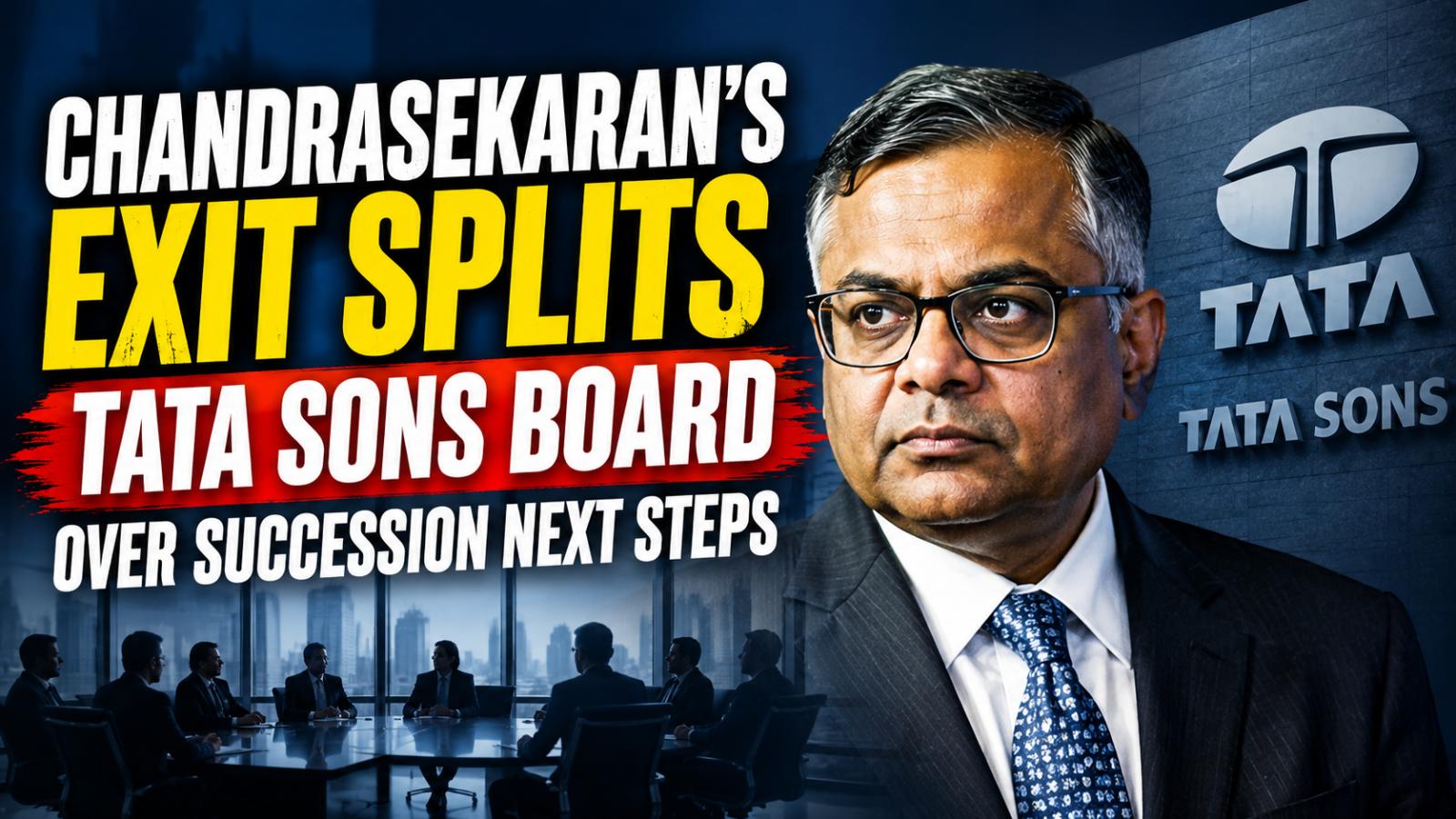 Tata Sons Board Split Over Chandrasekaran Exit and Succession