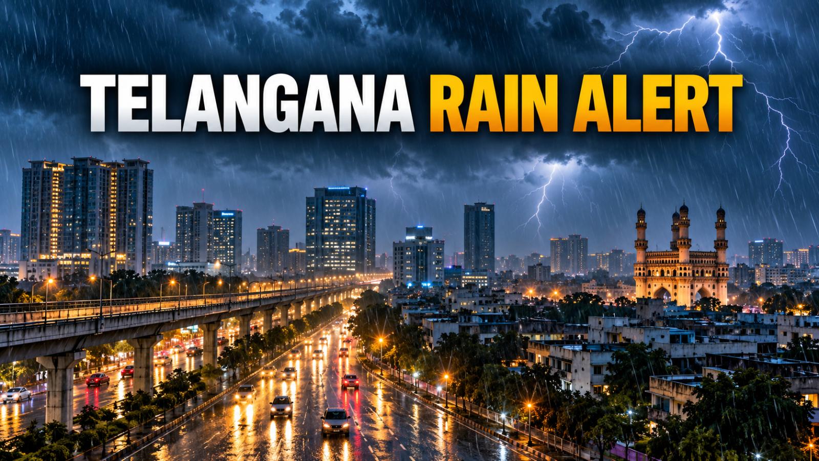 Telangana Rain Alert: IMD Issues Red Warning for 5 Districts
