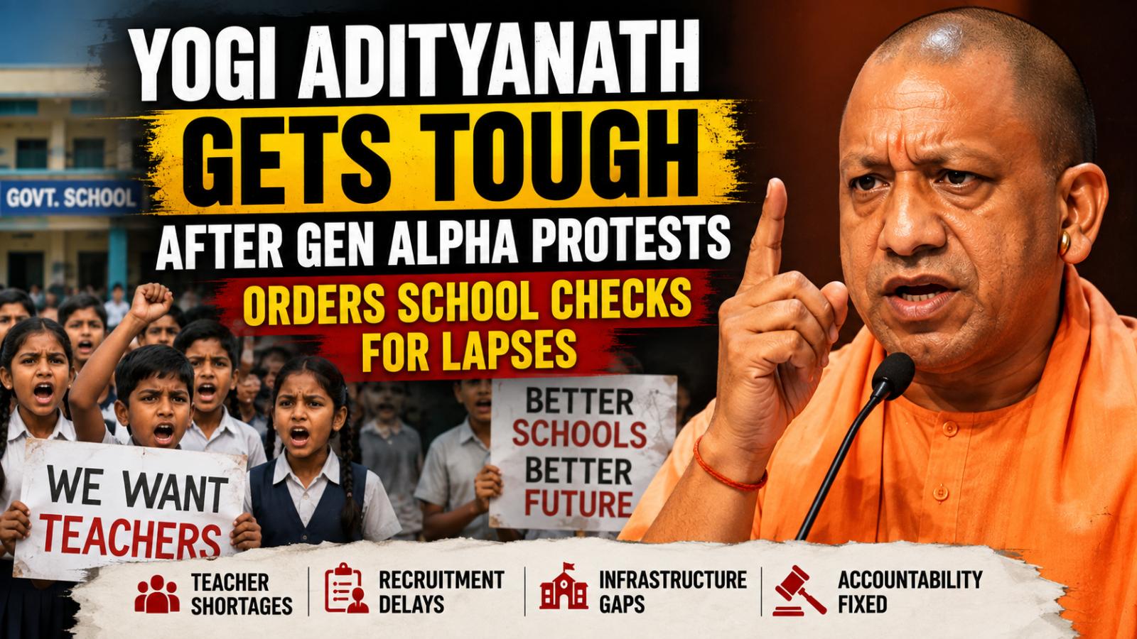 Yogi Orders School Checks After Gen Alpha Protests in UP