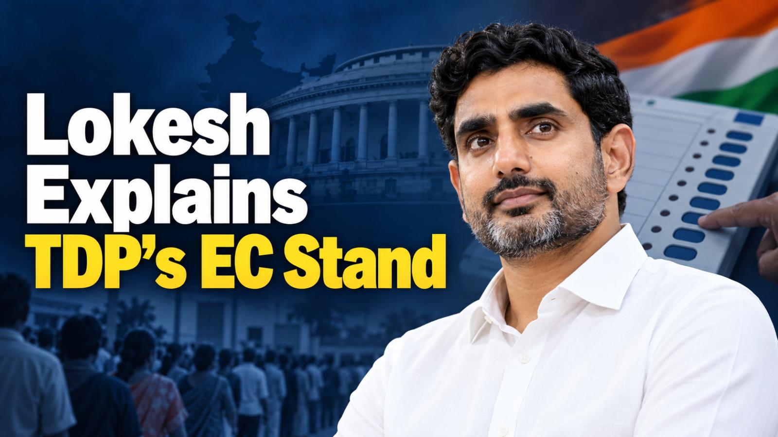 Lokesh Explains TDP Stand on EC, SIR and EVM Row