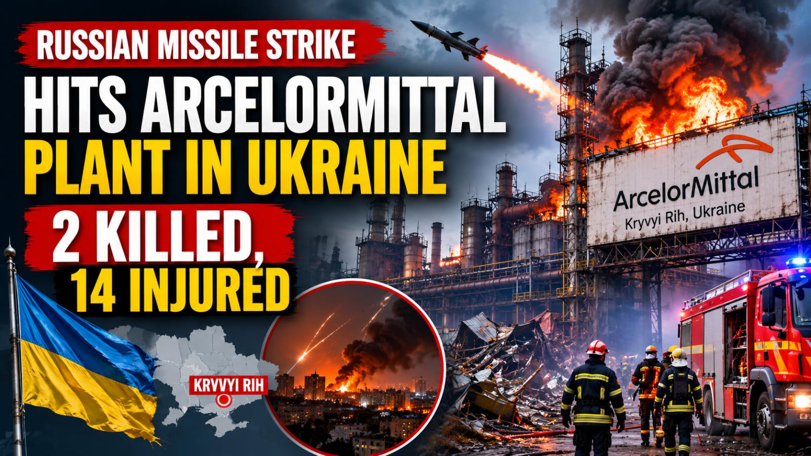 Russian Strike Hits ArcelorMittal Plant, 2 Killed, 14 Injured