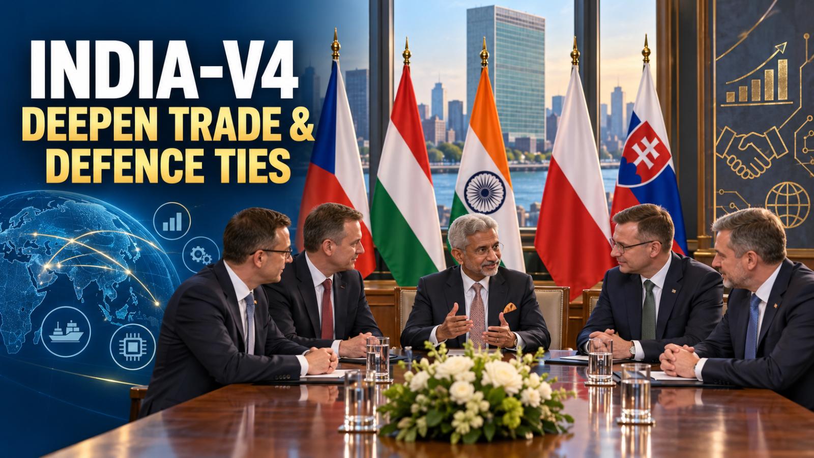 India and V4 Agree to Deepen Trade, Defence Ties