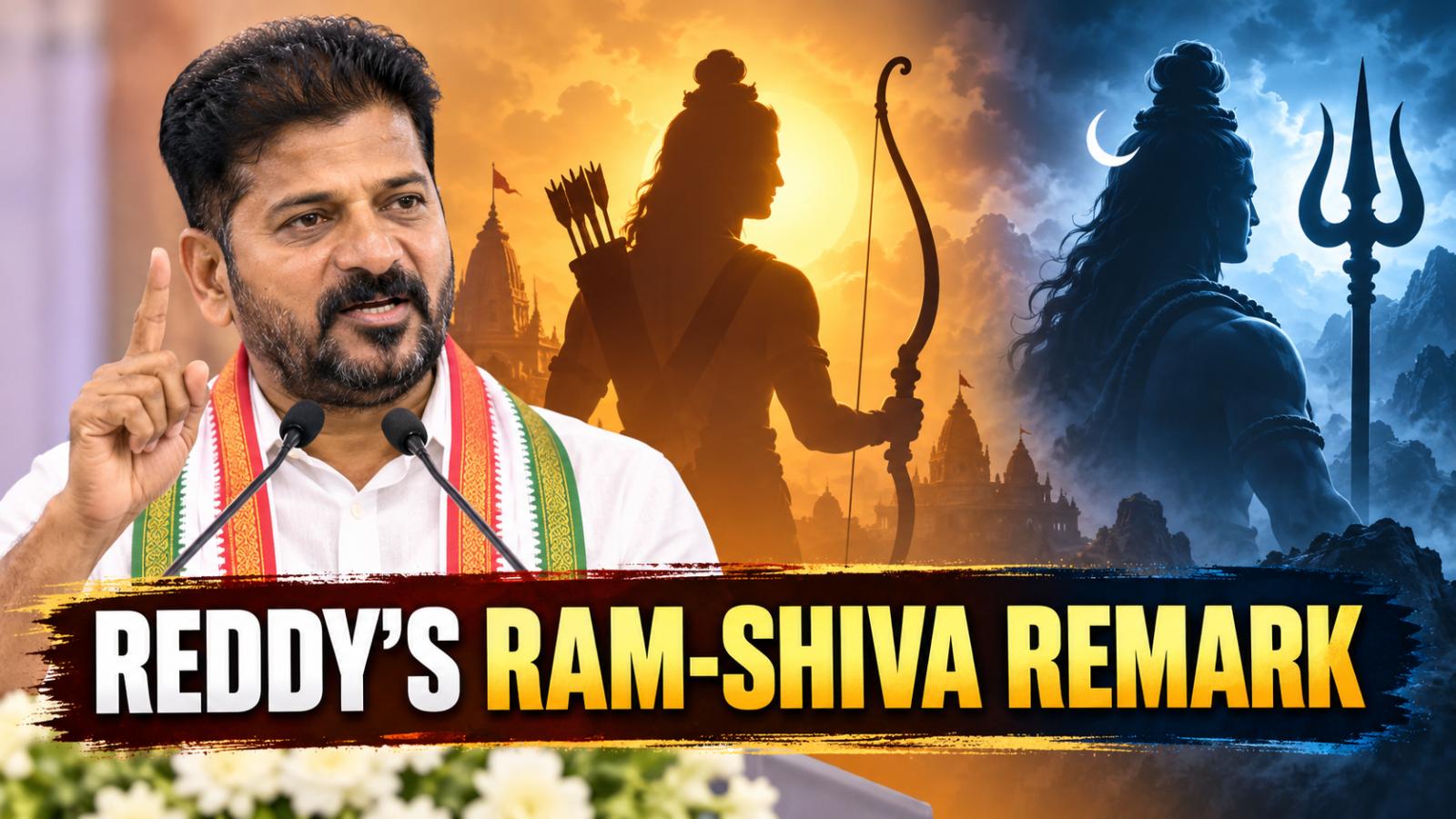 Revanth Reddy’s Ram-Shiva Remark Sparks BJP Backlash