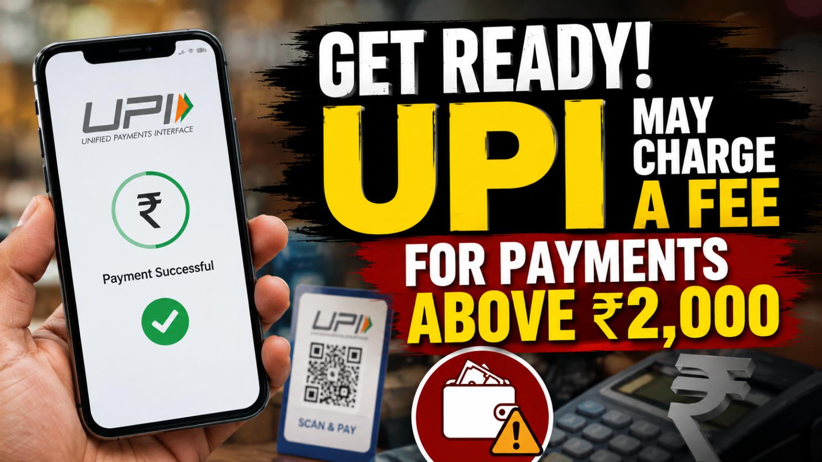 UPI Fee Above Rs 2,000 Proposed: What Users Should Know