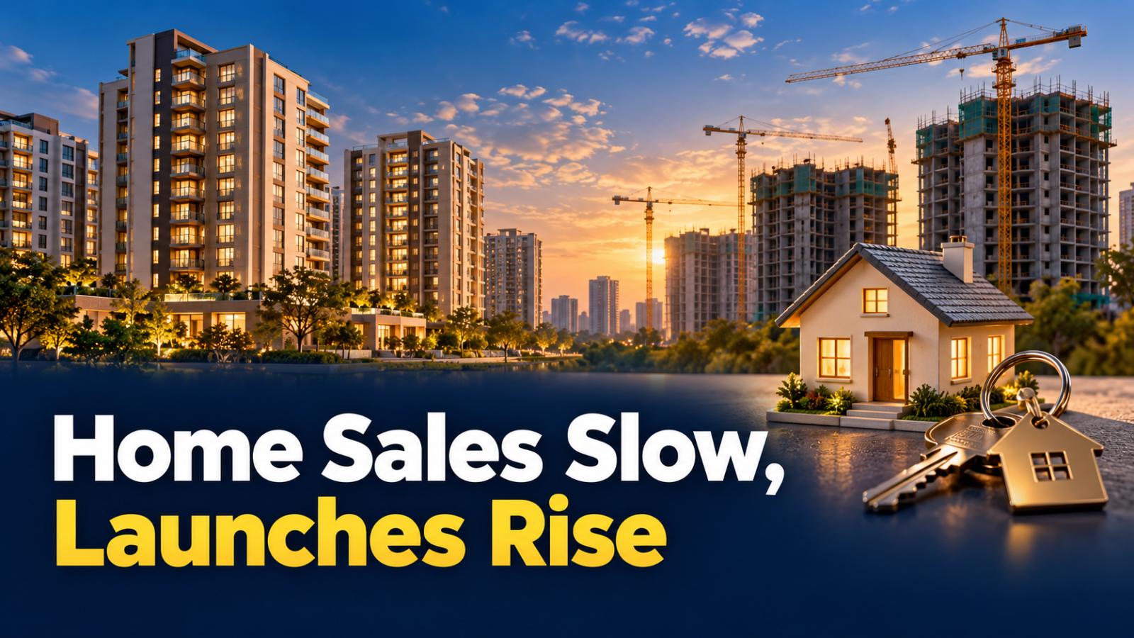 India housing market 2026: Sales stall as new launches rise