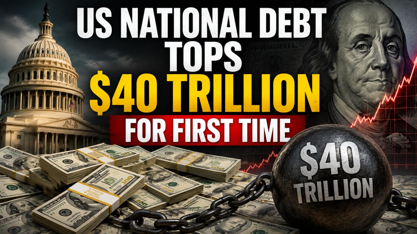 US National Debt Tops $40 Trillion for First Time