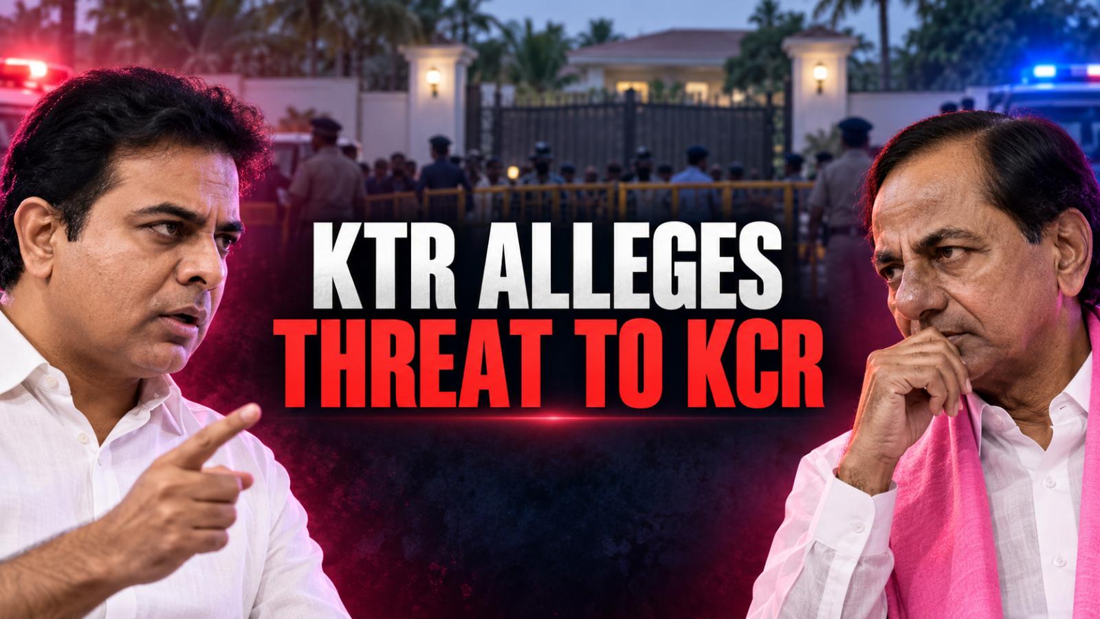 KTR Alleges Threat to KCR as Congress Protest Sparks Tension