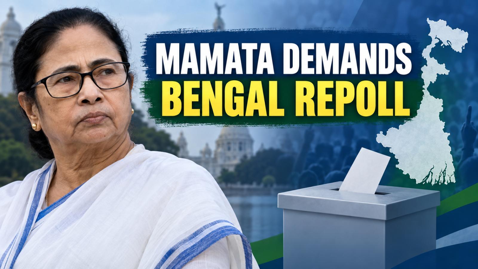 Mamata Demands Bengal Repoll, Calls for CEC’s Arrest