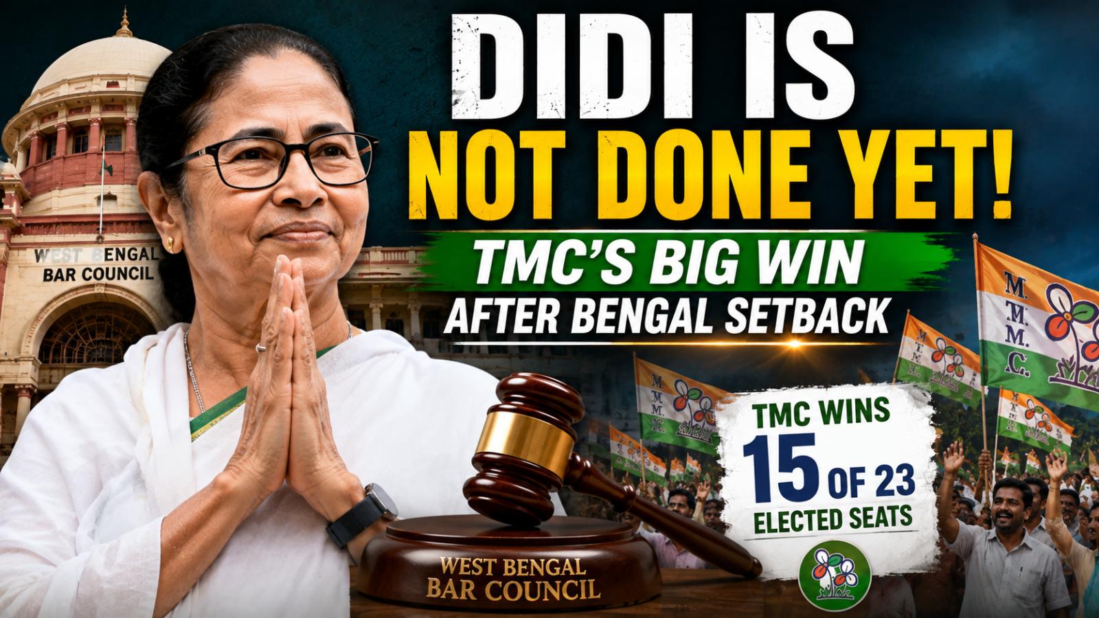 TMC Sweeps Bengal Bar Council Polls After Assembly Setback