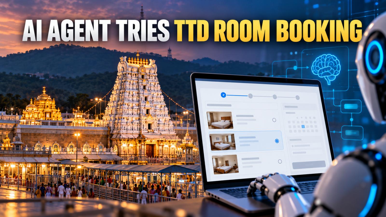 AI Agent Reaches TTD Room Payment Step, No Booking Made