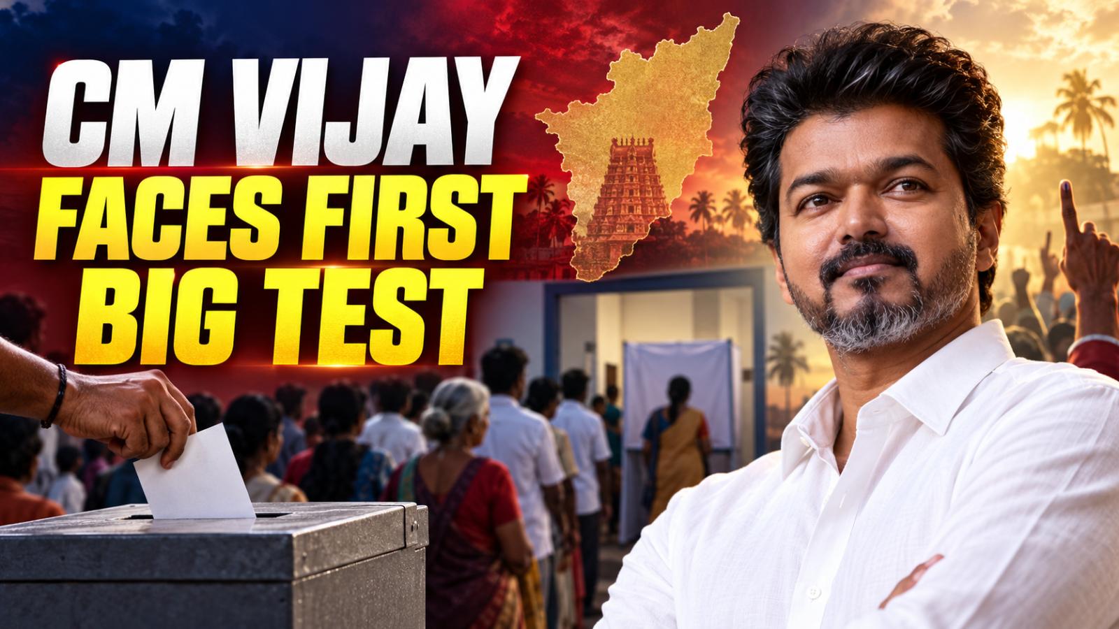 Tamil Nadu By-Polls Put CM Vijay’s 100-Day Rule to First Test