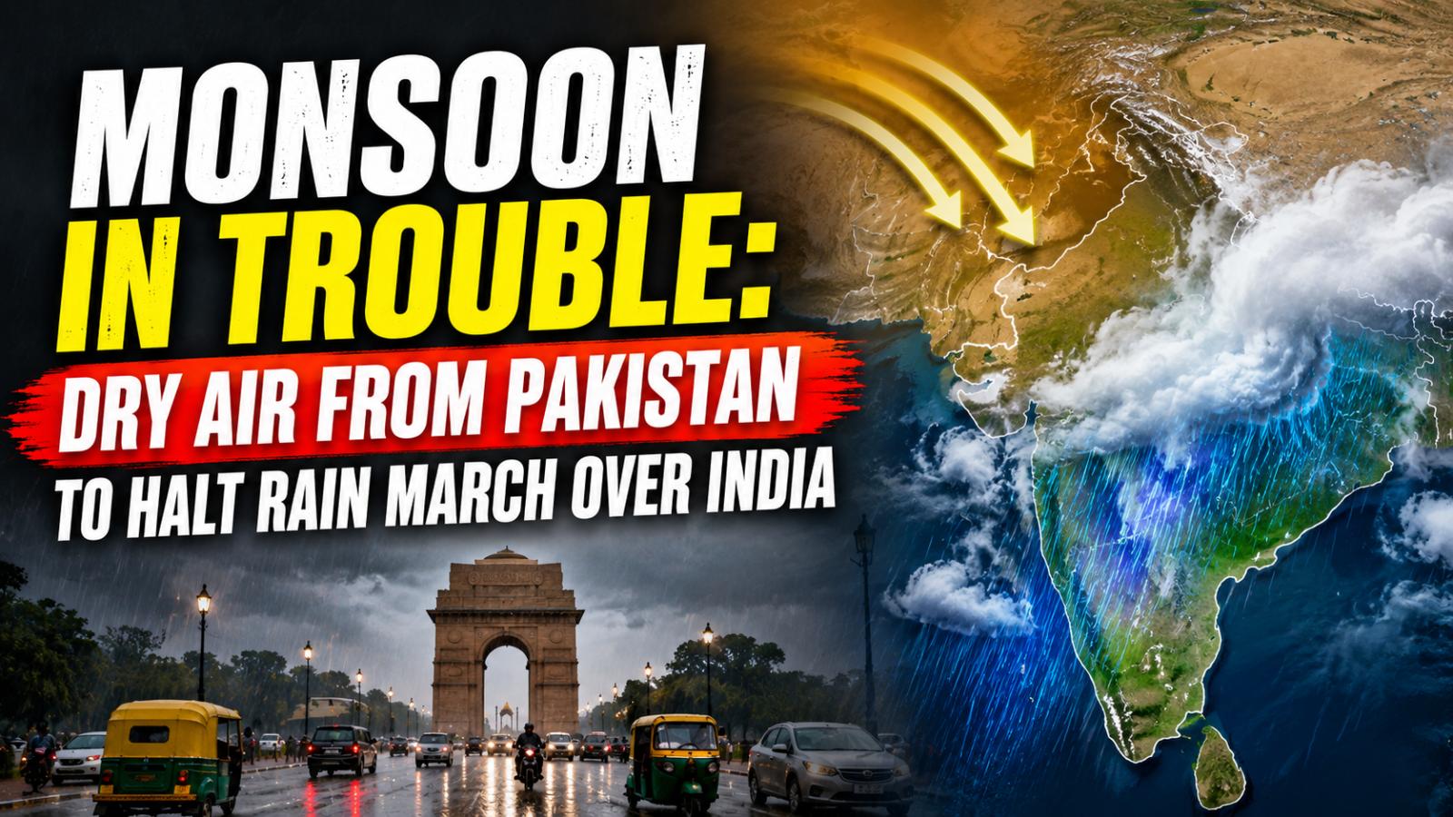 Dry Winds From Pakistan Threaten India Monsoon Revival
