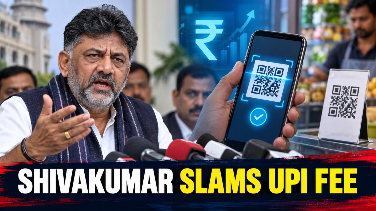 Shivakumar Slams UPI Merchant Fee as Pickpocketing