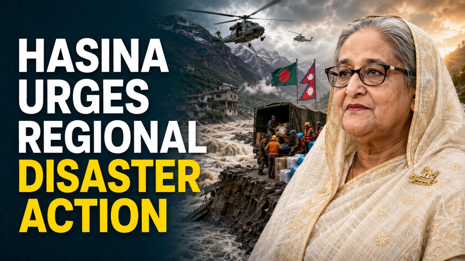 Sheikh Hasina Urges Regional Action After Nepal Flash Floods