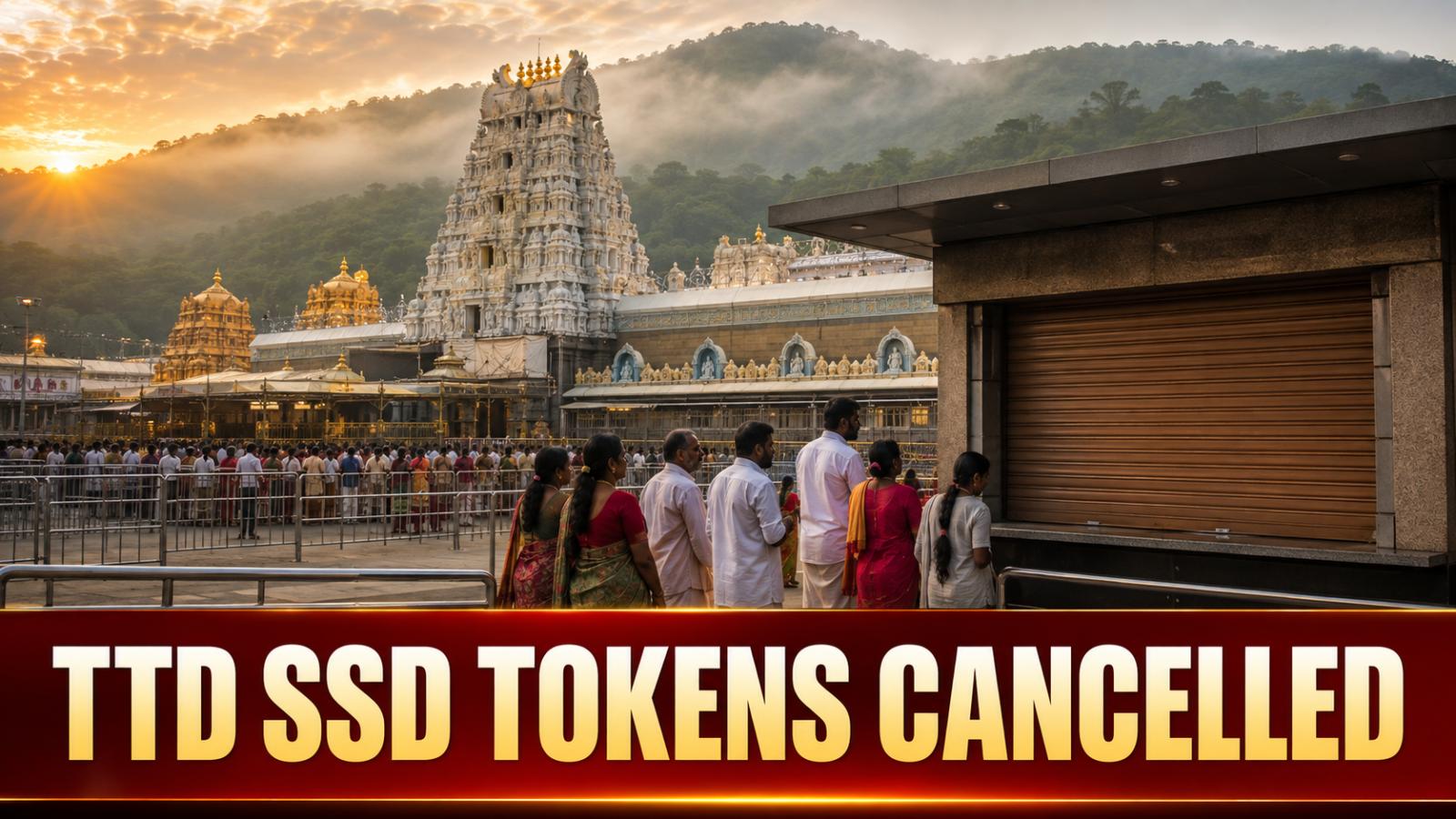 TTD Cancels SSD Tokens at Three Tirupati Centres