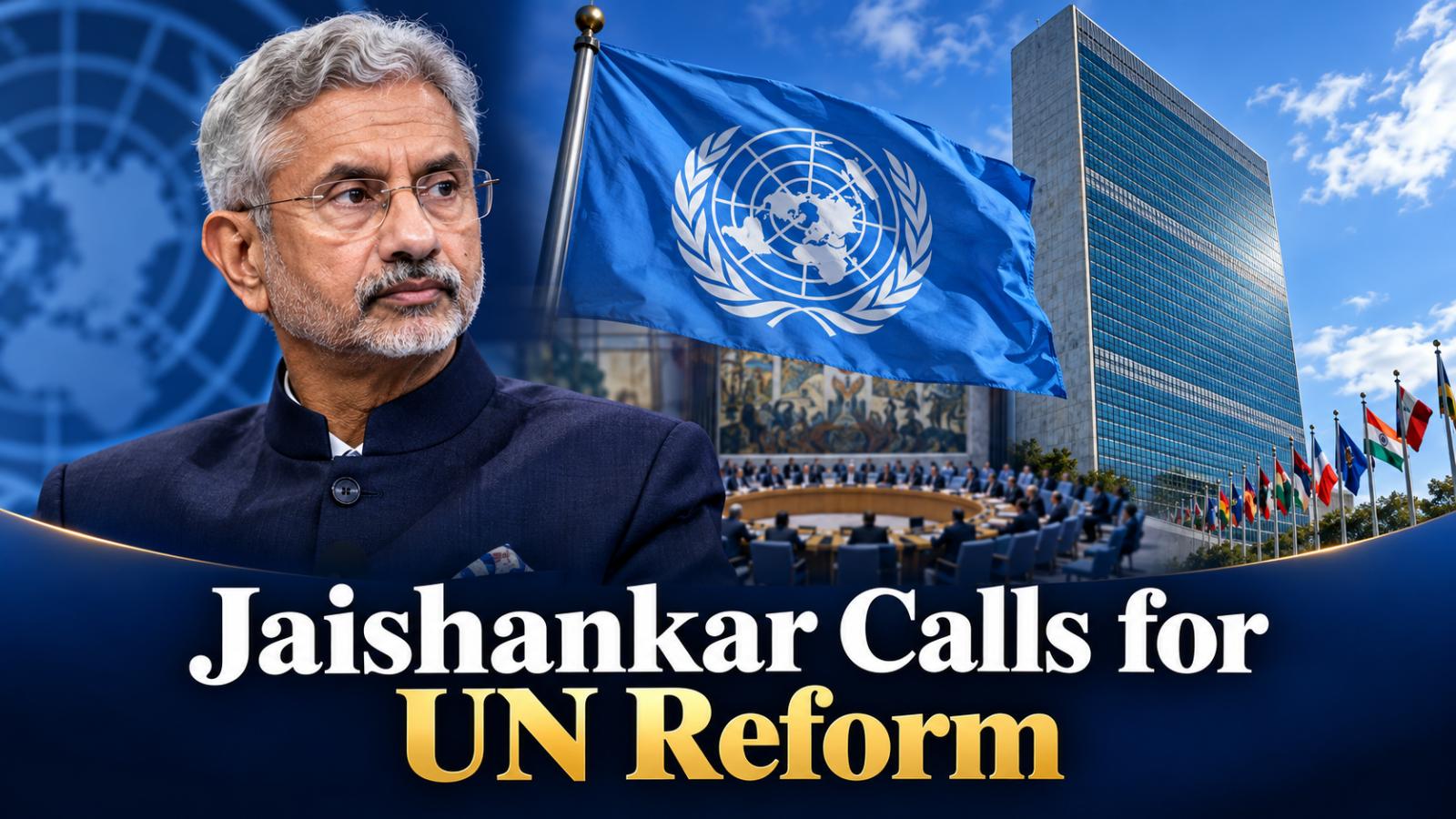 Jaishankar calls UN largely irrelevant, urges Security Council reform