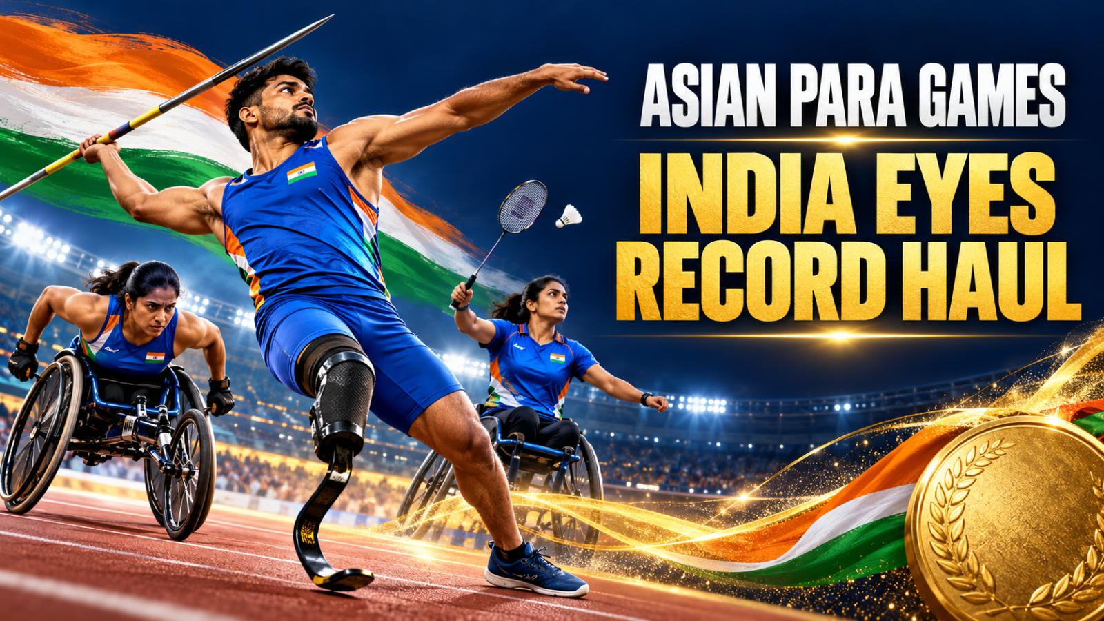 Asian Para Games Oct 23 Schedule: India Eyes Record Medal Haul