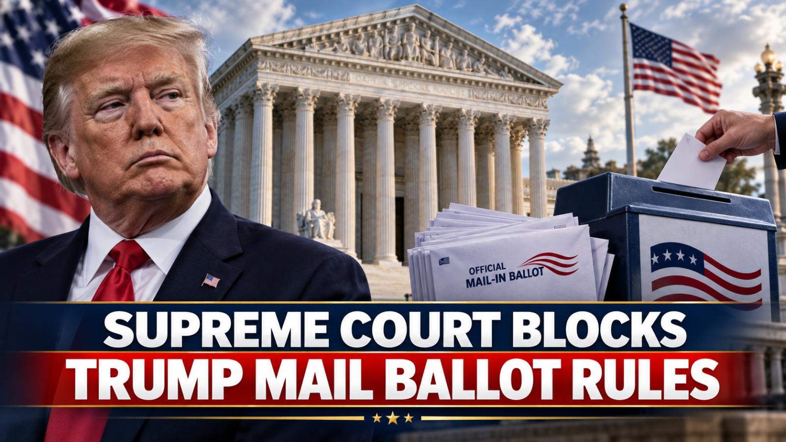 Supreme Court Blocks Trump Mail Ballot Restrictions