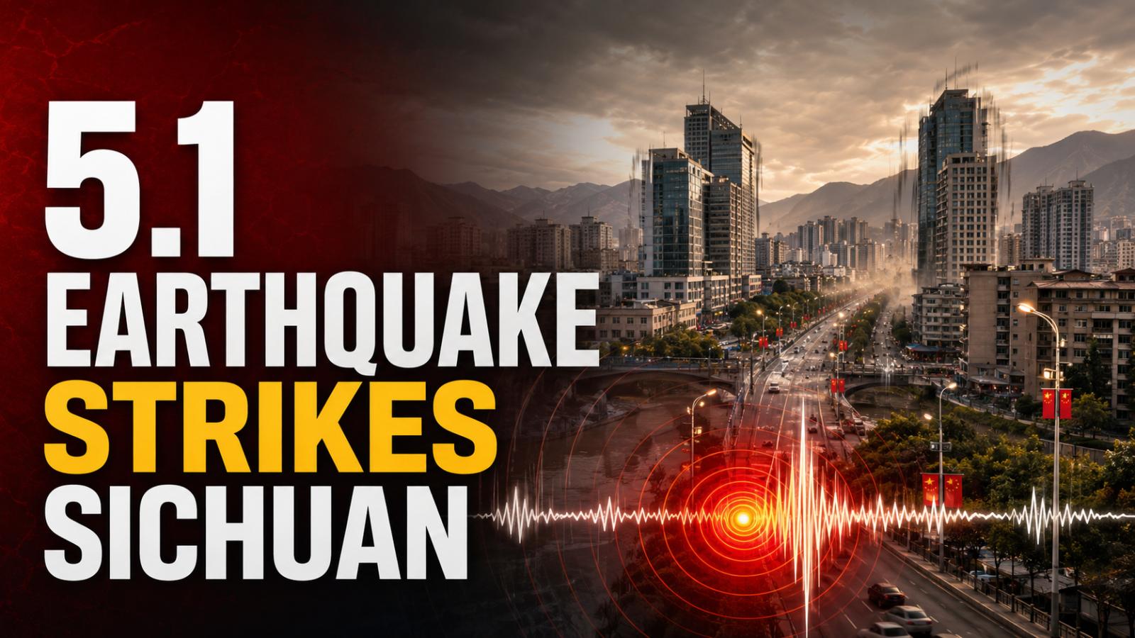 Magnitude 5.1 Earthquake Strikes Sichuan; No Major Damage