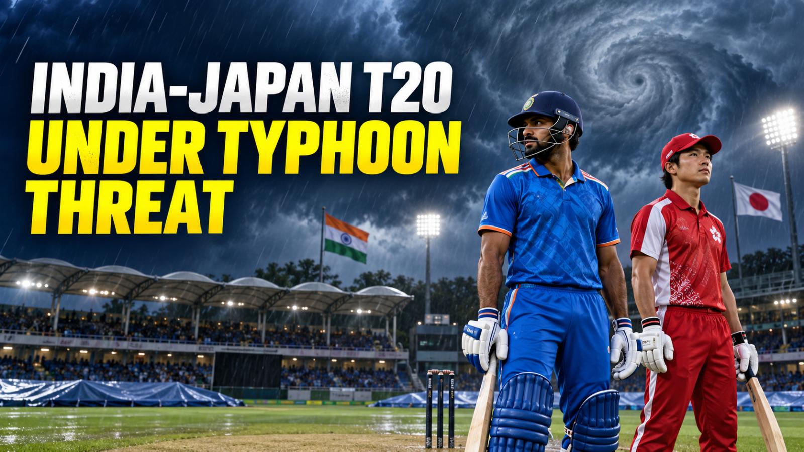 India vs Japan T20 Faces Typhoon Threat in Sano