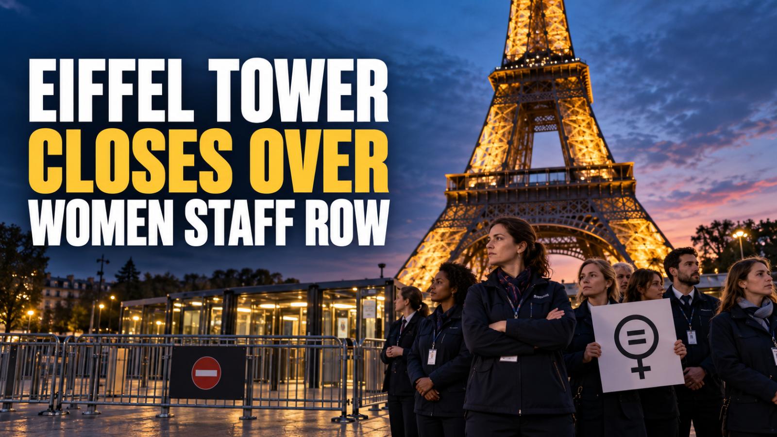 Eiffel Tower Closes Over Women Staff Row During BAPS Visit
