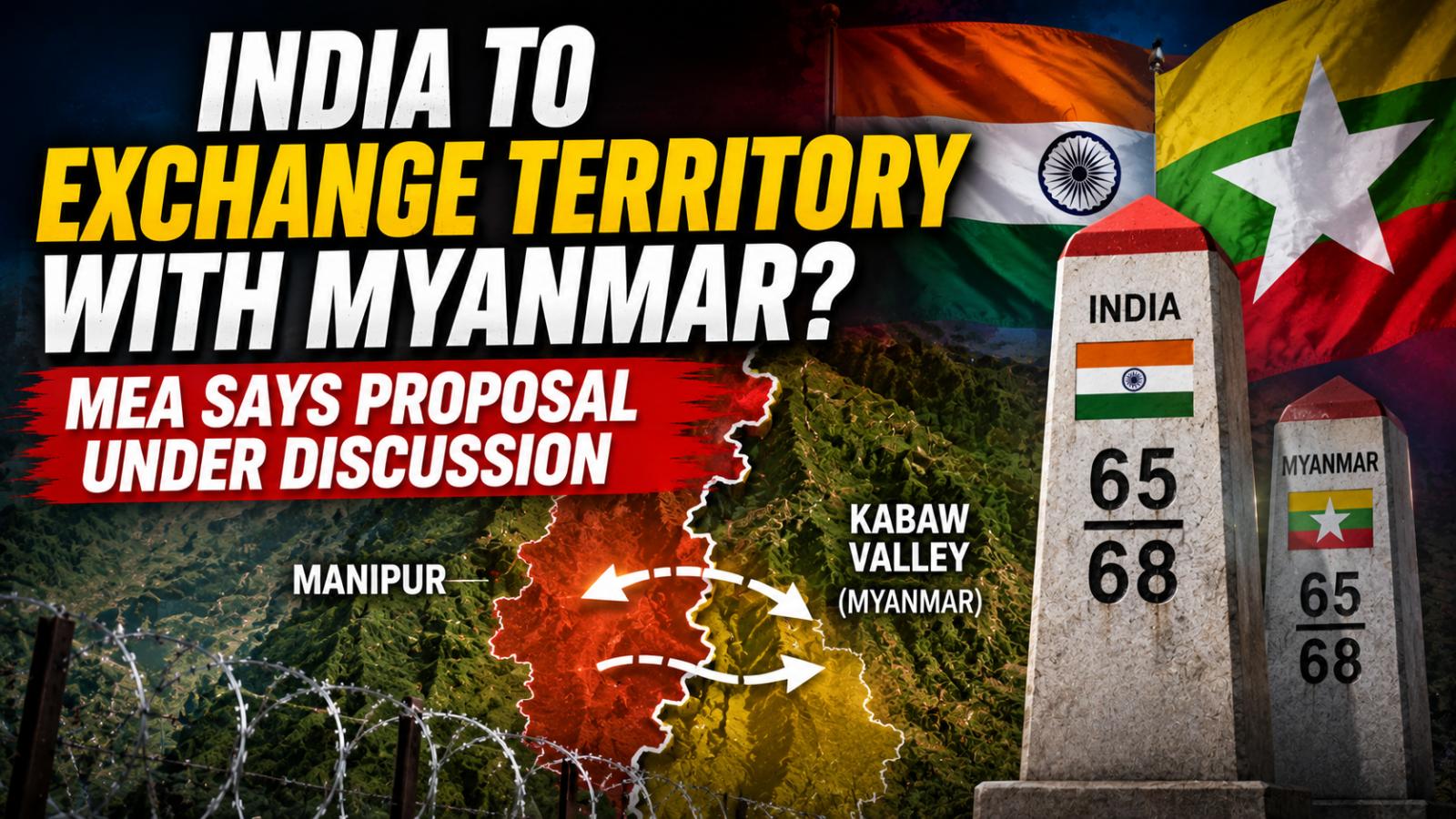 India-Myanmar Land Swap  MEA Confirms Border Talks