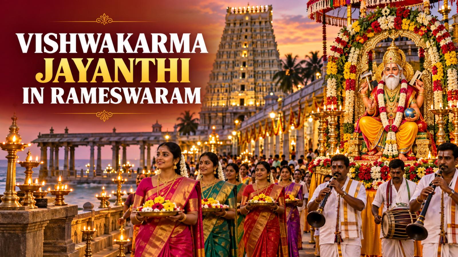 Vishwakarma Jayanthi Celebrated Grandly in Rameswaram