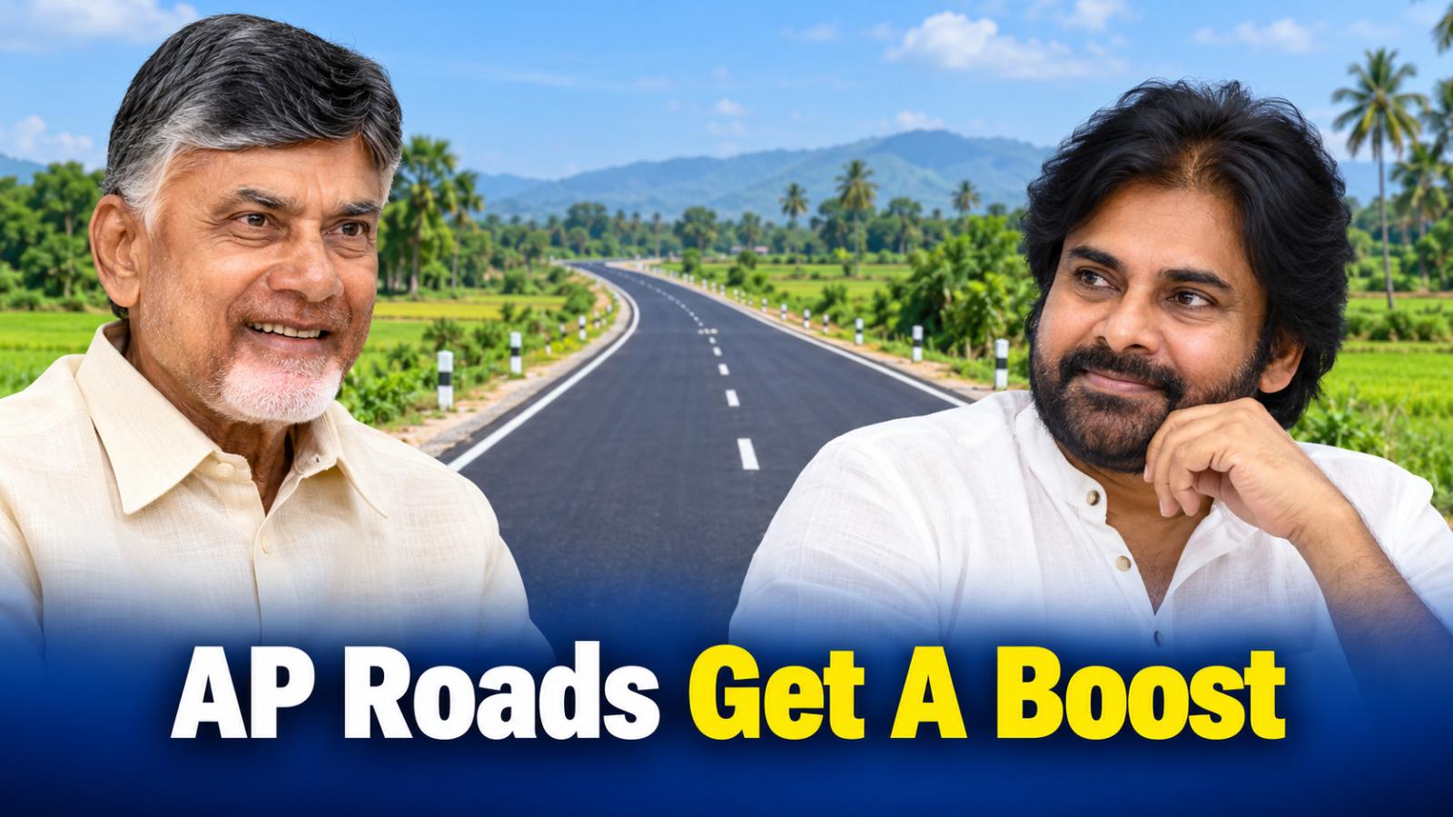 Naidu, Pawan Highlight AP Roads Push, Compare YSRCP Record