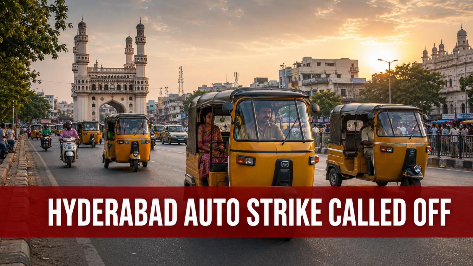 Hyderabad Auto Strike Called Off After Telangana Govt Talks