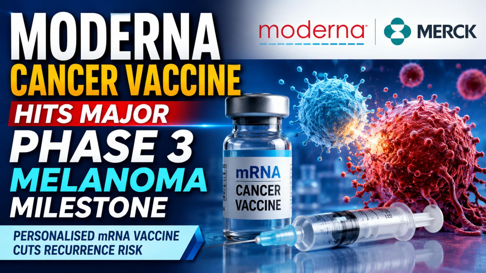 Moderna Cancer Vaccine Hits Major Phase 3 Melanoma Milestone