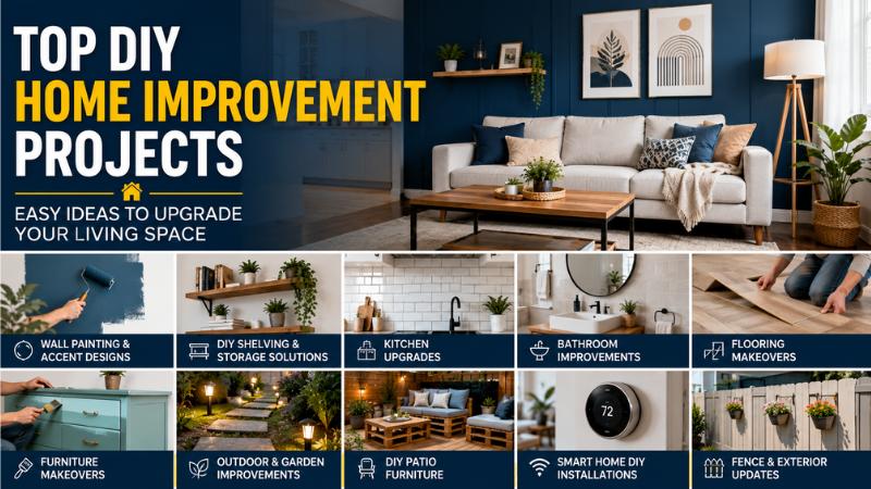 Top DIY Home Improvement Projects To Upgrade Your Living Space