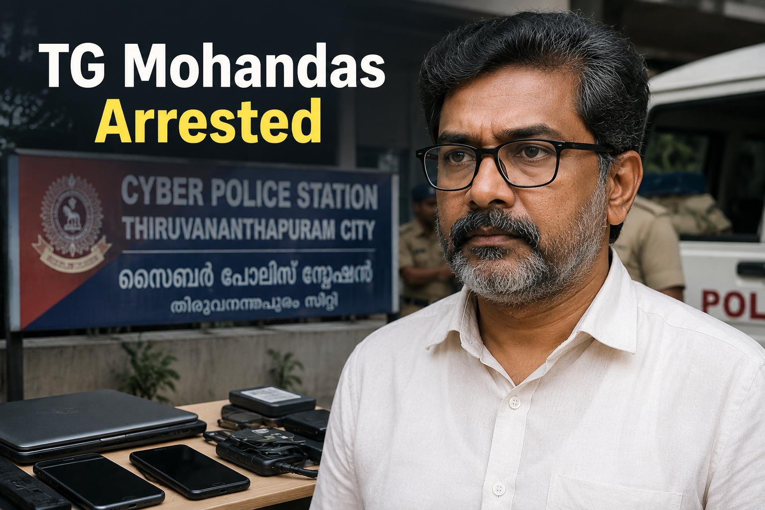 TG Mohandas Arrest: Police Plan More Charges, Forensic Probe