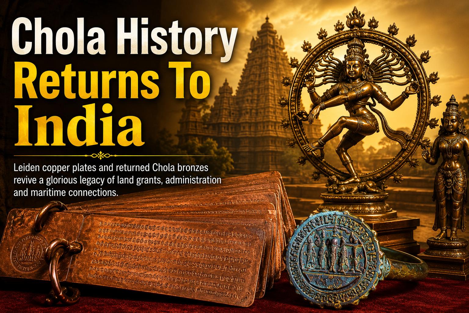 Leiden Copper Plates Return To India: Chola History, Bronzes And Maritime Legacy Explained